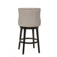 thumbnail image 3 of Hillsdale Halbrooke 30" Wood Transitional Bar Stool in Cream/Brown, 3 of 7