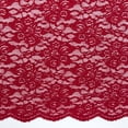 thumbnail image 2 of Zelouf Laurel Floral Scallop Glitter Lace  , Sewing, DIY, Crafts Fabric by the Yard, Ruby Delight, 20 Yard, 2 of 2
