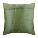 thumbnail image 3 of Fundas de almohada verde topo, con textura de alforzas, de 60 x 60 cm (24 x 24 pulgadas), cuadradas de seda, modernas, con estampado de color liso - Océano verde topo, 3 of 3