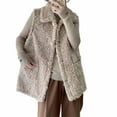 thumbnail image 2 of LOVZFMLL Vestes pour Femmes Mode Décontractée Manteau d'Hiver Intégré Mi-Long, 2 of 4