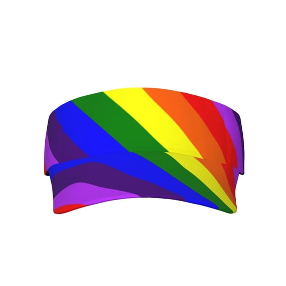 Sport Sun Visor Hats Gay-Pride Flag Adjustable Empty Top Baseball Cap Ball Caps For Women Men