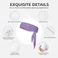 thumbnail image 3 of Rocae Pugs and Flowers Printed Tie Headband Hair Band Unisex Tie Sport Tie Back Headband for Basketball, Running, Tennis, Karate, Athletics, 3 of 9