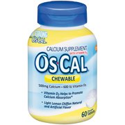 Oscal® Chewable Calcium Supplement Tablets 60 ct Bottle