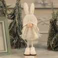 thumbnail image 5 of Bonito adorno de muñeca sin rostro | Regalo para el festival de la niña ángel | Figura decorativa de resina con orejas de pie para el hogar, la oficina o el coche, 5 of 5