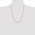 thumbnail image 2 of Diamond2Deal 14K Yellow Gold 3.3 mm Regular Rope Chain Necklace for Mens 24", 2 of 7