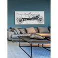 thumbnail image 3 of Marmont Hill "Vintage Race Car Blueprint 1" Painting Print on Canvas, 3 of 7