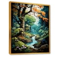 thumbnail image 2 of Designart "Lush Green Oak Allure" Tree Oak Floater Framed Canvas Prints, 2 of 5