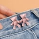 thumbnail image 2 of Cute Bear No-Sew Waist Button, Jean Buttons Pins For Loose Jeans Waist Button, No Sewing Required, Waist Tighten Metal Waist Button Pin For Jeans, 2 of 3