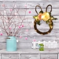 thumbnail image 6 of Easter Bunny Wreath for Front Door,Spring Rabbit Wreath with Pastel Eggs,Berries,and Bow,Farmhouse Indoor Outdoor Wall Window Decor, 6 of 8