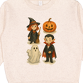 thumbnail image 3 of Inktastic Adorable Halloween Witch Vampire Ghost Pumpkin Kids Toddler Sweatshirt, 3 of 4