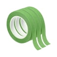 thumbnail image 1 of Uxcell 3Pcs Cinta Floral 1/2" x 20 Yard Cinta Adhesiva para Envolver Flores Verde Claro, 1 of 6
