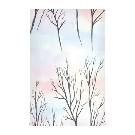 

Tree Branches Pastel Pattern Kitchen Towels 6-Piece Pack Tea Towels for Kitchen Decorative Waffle Design 28x18in