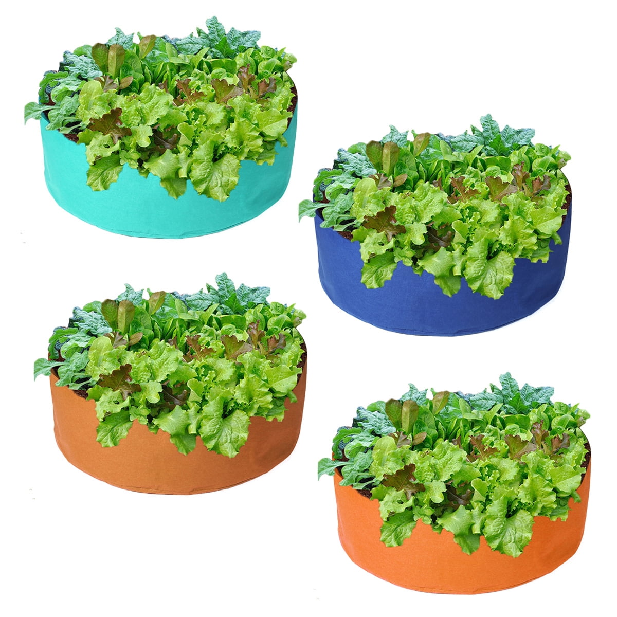 100 Gal Fabric Raised Garden Bed Growing Bags Round Planting Container