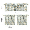 thumbnail image 6 of Wildflower Farmhouse Curtains 24 Inch Short - 3 Panel Rustic Bohemian Set with Vintage Floral Print, Rod Pocket Kitchen, 6 of 6