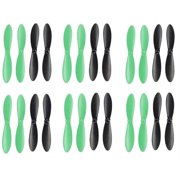 HobbyFlip Propellers Blades Black Green Set of 4 Props H107-A36 Compatible with HobbyWinner Spyder X 6 Pack