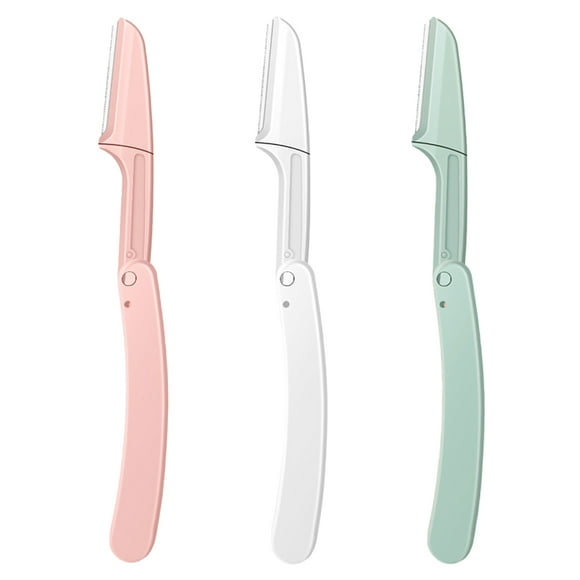 Navaja recortadora de cejas plegable, maquinilla recortadora de cejas, kit de cuidado de cejas para mujeres y hombres
