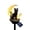 #A06-black cat, variant on Giant Python Solar Garden Light, Resin Snake Statue Outdoor Decor, Waterproof Solar Powered Stake Lamp for Lawn Pathway Yard Walkway Decoration
