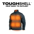 thumbnail image 3 of Milwaukee 204BL-213X M12 TOUGHSHELL Lithium-Ion Cordless Heated Jacket (3 Ah) - 3XL, Navy Blue, 3 of 12