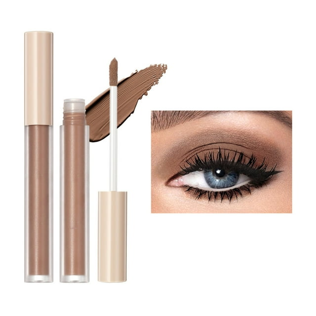 Liquid Eye Shadow Mist Mattes Liquid Eye Shadow Monochrome Velvet Natural Contouring Eye And Cheek Earth Color Liquid Eye Shadow 2Ml, Makeup Eye Shadow