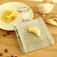 thumbnail image 3 of Stainless Steel Garlic Grater | Ginger Wasabi Fine Grinding Tool | Compact Bento Mill | Ergonomic Easy-to-Hold Design | 4.37"x2.8" | Durable Kitchen Accessory, 3 of 6