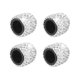 thumbnail image 1 of Dust Cover Sparkling White Handmade Crystal Diamond Rhinestone Car Tire Valve Caps Universal Bling Car Valve Stem White, 1 of 5