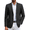 Black, variant on Mens Casual Sport Coats Blazers Two Button Formal Lightweight Suit Jacket