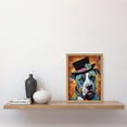 thumbnail image 2 of Pit Bull Wearing Flower Top Hat Modern Pop Art Artwork Framed Wall Art Print A4, 2 of 4