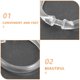 thumbnail image 3 of IDEANATEGRATE 50Ud Transparentes Redondos Para De Ducha Con Instalación Rápida Y Material Duradero, 3 of 8