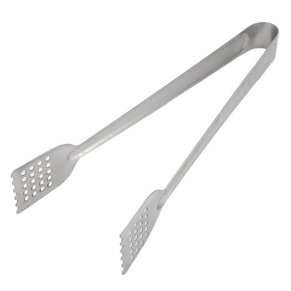 Unique Bargains Bakery Metal Perforated Head Food Service Tong Clip Tool