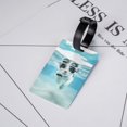 thumbnail image 5 of Luggage Tags for Suitcases, Swimming Cat Goggles Suitcase & Bag Tags for Backpacks Baggage, Travel Name Tags for Luggage Identifiers for Suitcases, Travel Accessories, 5 of 6
