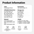 thumbnail image 5 of Naturehike, Inflatable Sponge Pillow, 2-in-1 Portable Inflatable Pillow for Sleeping, Stain-repellent Backpacking Sleeping Pillow, Ultralight Camping & Travel Pillow, Adjustable Height, Noiseless., 5 of 18