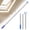 M, variant on Window Pole Opener - 80-120cm Adjustable Stainless Steel Rod - Roof Window & Blind Opener with Handle