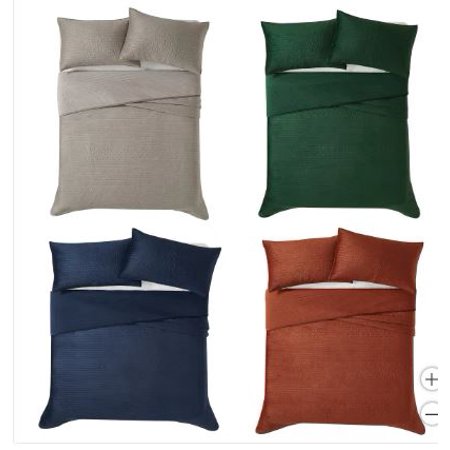 Brooklyn Loom 3-piece Velvet Coverlet Set (Copper Queen)