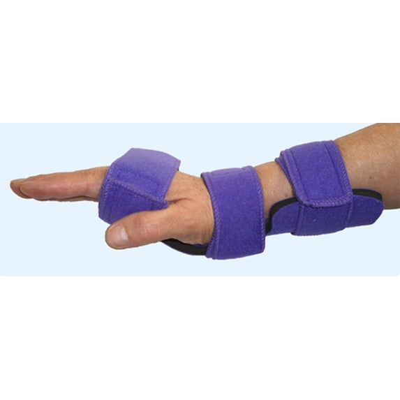 Comfyprene Cock-Up Hand, Adult Small, Purple, Neoprene