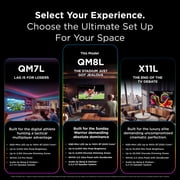 TCL 98” QM8L Series SQD-Mini LED QLED Smart Google TV (NEW 2026) - TCL Deep Color System with Super QLED, Up to LD4000 Precise Dimming Series, Up to HDR6000 Peak Nits, WHVA 2.0 Ultra Panel - 98QM8L