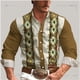 thumbnail image 4 of Camisa de hombre estilo occidental retro geométrico para exteriores, informal, de calle, para uso diario, primavera y verano, con solapa, manga larga, tallas S-5XL, camisa de tela elástica, 4 of 5