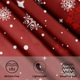 thumbnail image 3 of Xmas Table Cloth Round Winter Red White Snowflake Stars Tablecloth 60 Inch Decor Washable Stain and Wrinkle Resistant Round Table Cover for Dining Picnic, 3 of 6