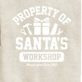 thumbnail image 3 of Instant Message - Property Of Santas Workshop Christmas - Toddler & Youth Crewneck Fleece Sweatshirt, 3 of 6