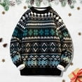 thumbnail image 2 of LUOGENLI Gilet Chandail Homme Décontracté Tricoté Manteau Chandail Manches Longues Col Rond chandail Chaud Hiver Décontracté Col Roulé Vêtement Extérieur Doux Confortable Design Épais Chandails Homme Décontracté TTTG Noir Taille g, 2 of 4
