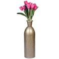 thumbnail image 1 of Modern Decorative Iron Hammered Tabletop Centerpiece Flower Vase, Champagne 15.5 Inch, 1 of 5