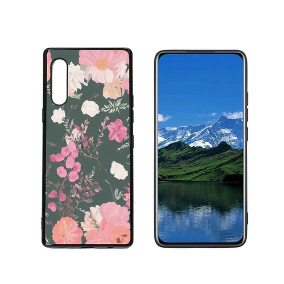 Compatible with LG Velvet 4G Phone Case, Floral-24 Case Men Women, Flexible Silicone Shockproof Case for LG Velvet 4G