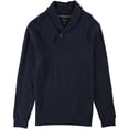 thumbnail image 1 of Tasso Elba Mens Textured Shawl Collar Pullover Sweater, Blue, Small, 1 of 2