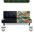 thumbnail image 5 of SCRAWLGOD Mandala Flower Print Sofa Slipcover Armless Sofa Cover Stretch Dustproof Couch Cover for 3 Cushion Couch Heavy Duty Washable Futon Slipcover for Living Room, 5 of 9