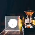 thumbnail image 3 of 2PCS Square Bright Light LED Bottle Sticker Coaster for Bar Party Table Decoration White, 3 of 6