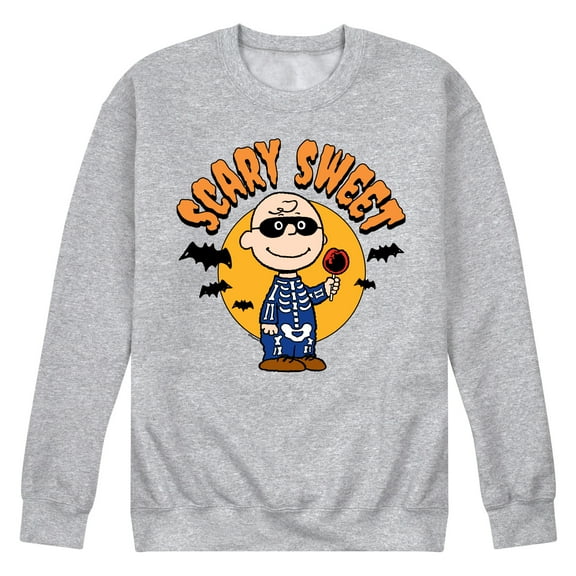 Peanuts - Scary Sweet - Men's Crew Neck Fleece Pullover