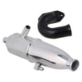 thumbnail image 4 of 1 paquete de tubo de 1:10 RC coche doble tubo de accesorio pieza de motor de camión con codo para HSP RC Hobby modelo coche, , Zulema Tubo de escape de coche RC, 4 of 8