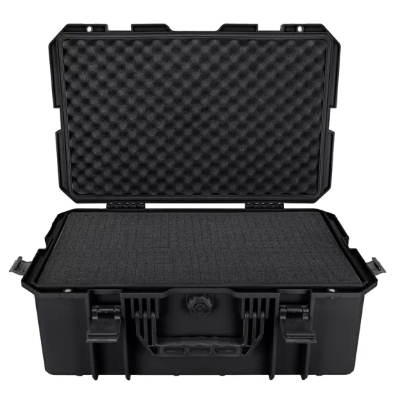 Eylar 21.6" Intact Series Carry-On Hard Camera Case, Lightweight and Durable Stacker Design with Foam (Black)