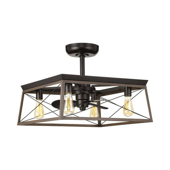 Briarwood Collection 22-Inch Antique Bronze 3-Blade AC Motor Farmhouse Ceiling Fan
