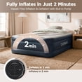 thumbnail image 5 of Twin XL Air Mattress with Built-in Pump and 500-lb Capacity - 18" Raised Inflatable Guest Bed with 80" Extra Length for Tall Sleepers & 2-Minute Fast Inflation - Blue, 5 of 15
