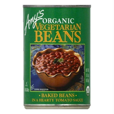 Amy's Kitchen Organic Vegetarian Baked Beans, 15 Oz (Pack of 12 ...
